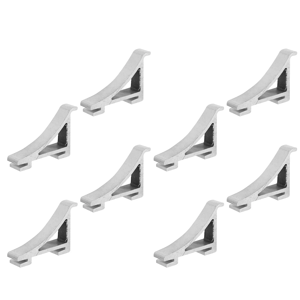 

8pcs Stainless Steel Hooks Refrigerator Shelf Clips Cooler Support Long Lasting Easy Use Appliance Parts