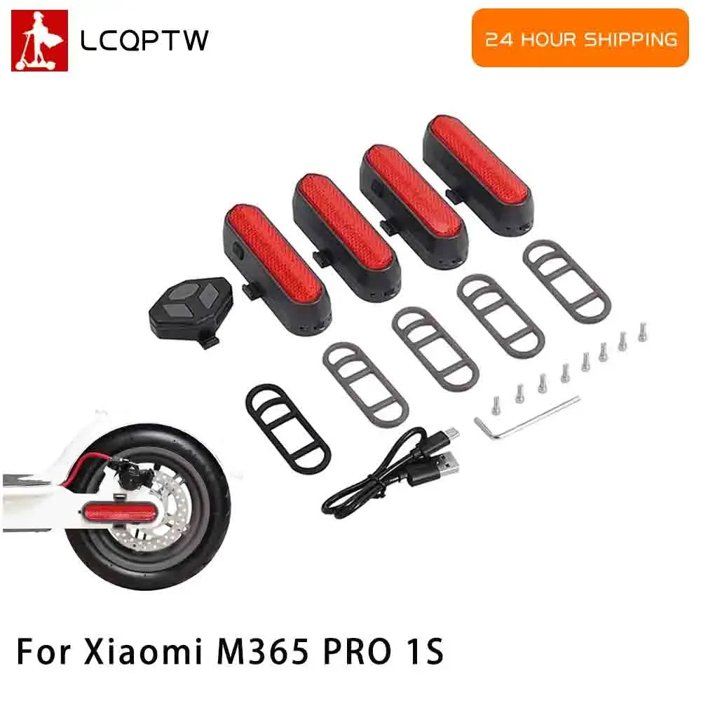 Turn Signal Light LED Warning Turn Safety Signal Light Intelligent Remote Control for Xiaomi M365 1S Pro Electric Scooter Part