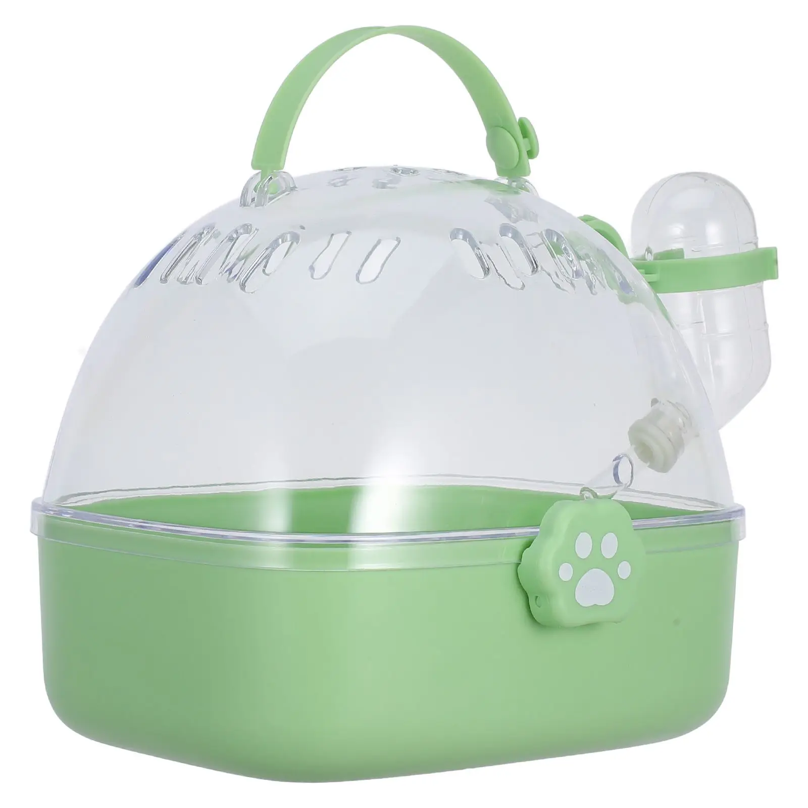 

Portable Hamster Cage Lightweight Compact Travel Outdoor Durable ABS Ventilation Water Bottle Small Animals Pet Carrier
