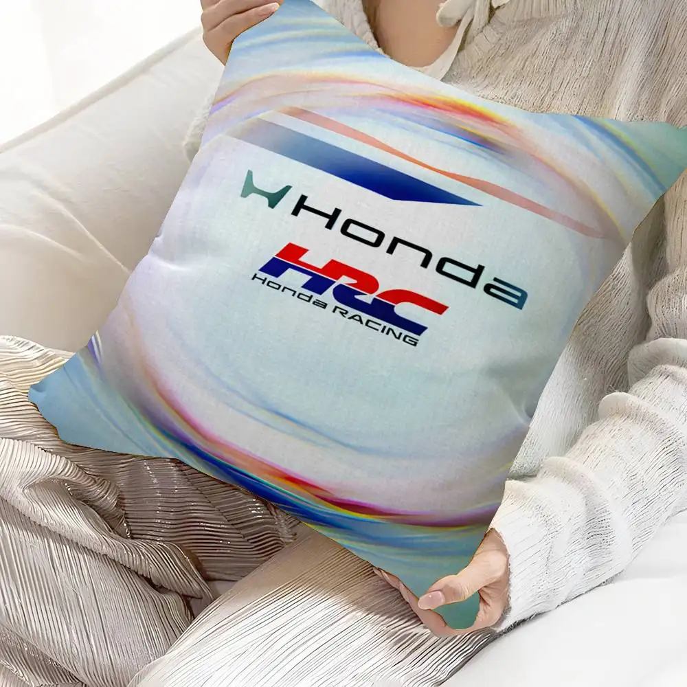 3D HRC HONDA motorcycle logo Cushion Cover Car Throw Pillow Case For Sofa Car Christmas Gift 40x40cm 45x45cm