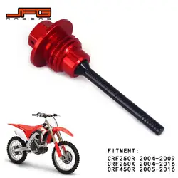 Motorcycle CNC Engine Oil Dipstick Dip Stick Plug For HONDA CRF450 R CRF250R CRF250X CRF 250R 250X 450R 2005-2016 JFG