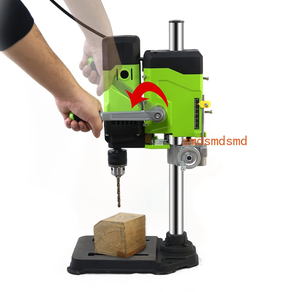 BG-5167 Bench Drill Press,Variable Speed Benchtop Drill Machine,6-Speed,Green
