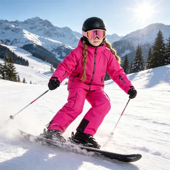 Kids Waterproof Ski Jacket Set 5 New Kids Ski Suit Boys Girls Warm Thicken Waterproof Windproof Snowboard Jacket Pants Set Winter Outdoor Snow Clothes Children 5