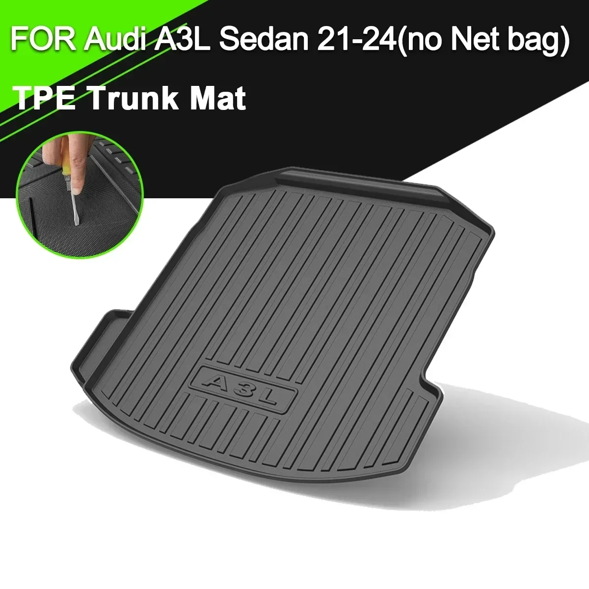 

Car Rear Trunk Cover Mat Non-Slip Waterproof Rubber TPE Cargo Liner For Audi A3 A3L A4L A5 A6L A8L Q2L Q3 Q5 Q5L Q7 Q8 S4