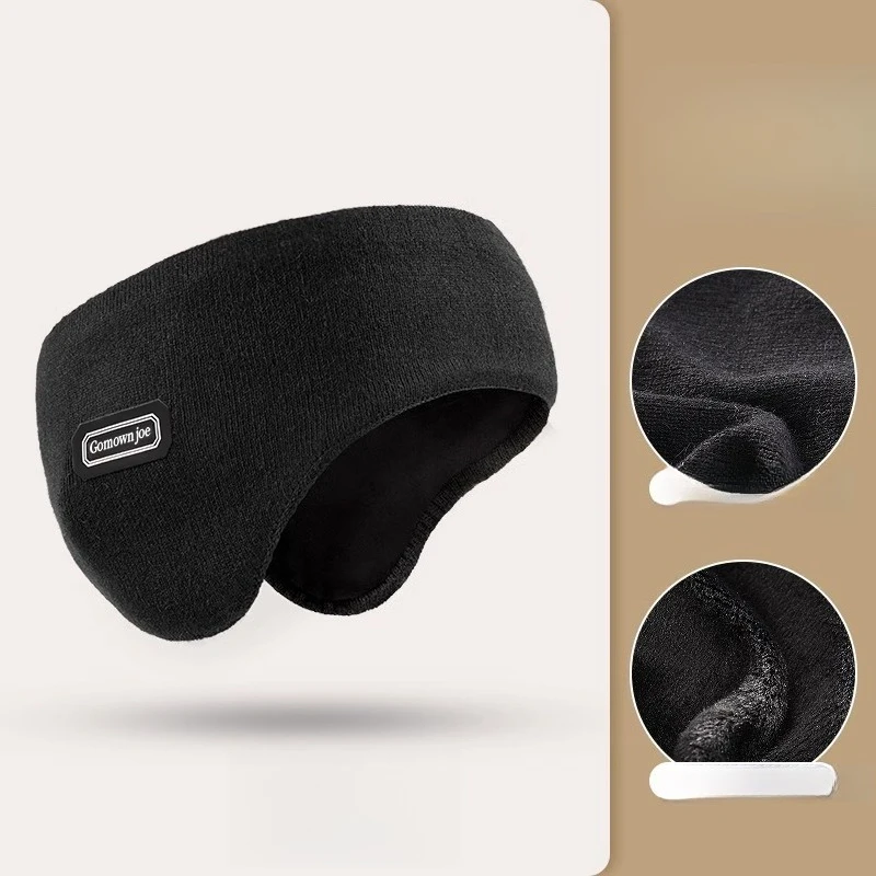 Cuffie antirumore montate sulla testa per uomo e donna, coperture per le orecchie calde lavorate a maglia invernale per borse auricolari resistenti al freddo per la guida all'aperto