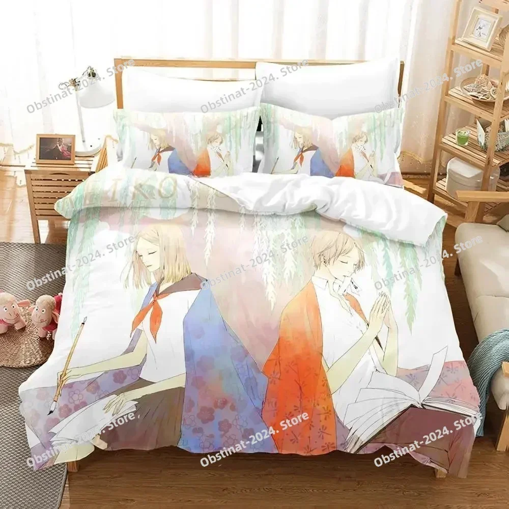 3D New Natsume's Book of Friends Bedding Set Printed single Comforter Quilt Duvet Cover Pillow Case 3 Pieces Set Kids Adult Size