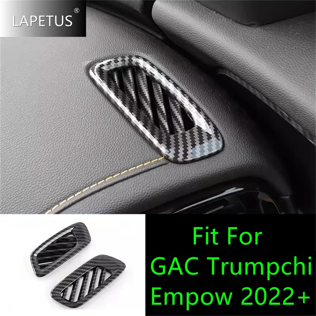 

Dashboard Side AC Air Conditioning Outlet Vents Frame Cover Trim For GAC Trumpchi Empow 2022 - 2025 Carbon Fiber Car Accessories