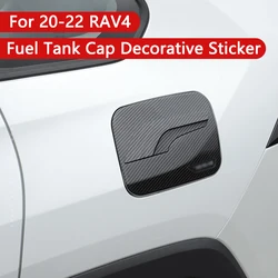 For Toyota RAV4 2020 2021 2022 ABS Carbon Fiber Car Fuel Tank Cover Oil Cap Decorative Trim Sticker Styling Exterior Accessories