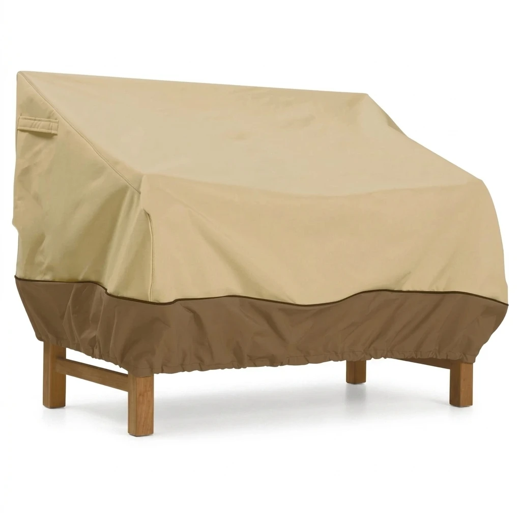 Waterproof Patio Sofa Cover 210D Silver Coated Oxford Fabric Outdoor Furniture Protect Cover for Single Loveseat and Multi Seat