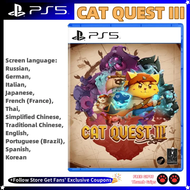 

Playstatio5 PS5 Genuine NEW Game CD CAT QUEST III Playstation5 Game Card Ps5 Games Deal CAT QUEST III