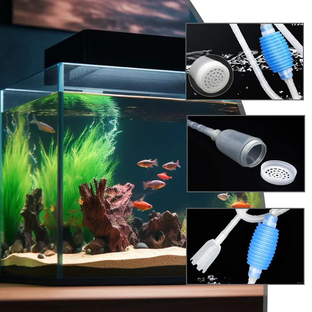 Aquarium Manual Water Changer 1.4/1.7m Accurately Controls Water To Remove Bottom Sediment, Suitable For Fish Tanks Q2R6