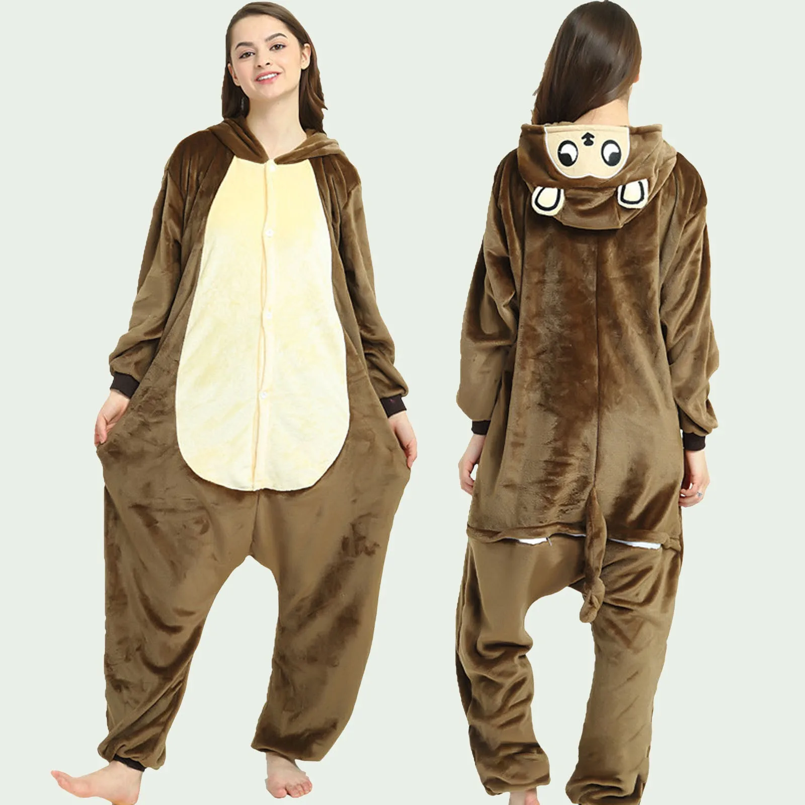 Kigurumi Onesies Adult Cartoon Animal Pajamas Jumpsuits Women Men Sleepwear One-piece Anime Carnival Cosplay Costumes