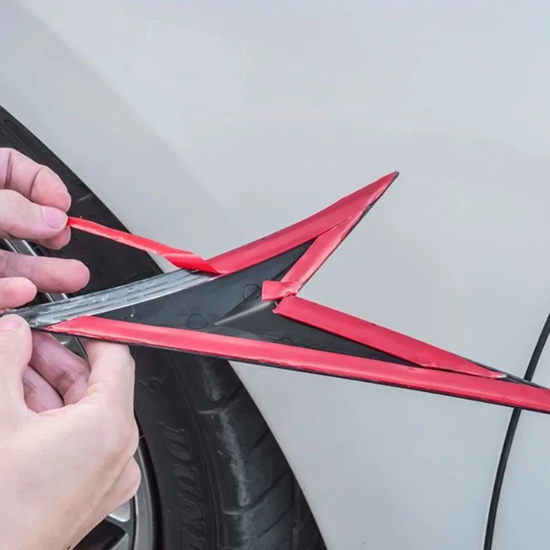 For Honda Civic 2016-2020 ABS Carbon Fiber Car Fender Side Wings Blade Side Logo Shark Gill Body Sticker Car Accessories