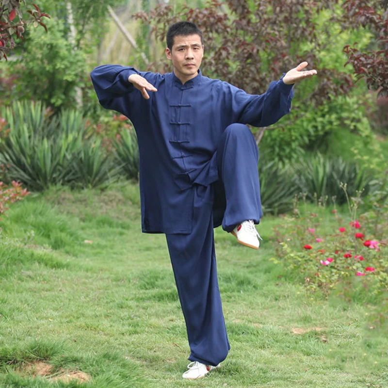 

Мужской и женский костюм для тайцзи и ушу из плотного хлопка, детская одежда для боевых искусств, костюм для вин-чунь, костюм для выступлений по тайцзи, костюм Тан Яга