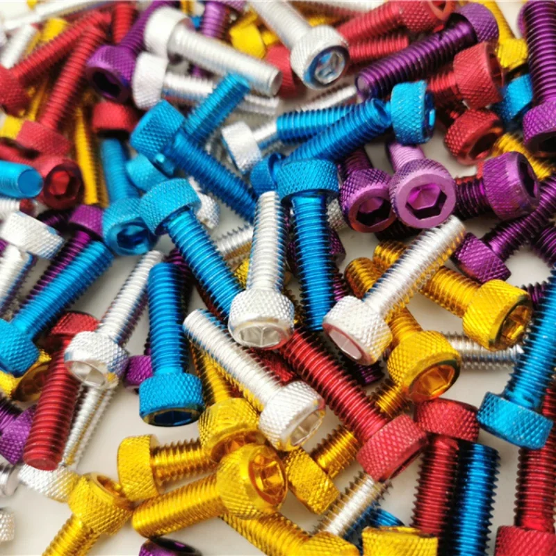 10pcs colorful universal 6MM racing motocross part kit fairing dirt pit bike moto fixing Nuts Bolts accessories motorcycle screw