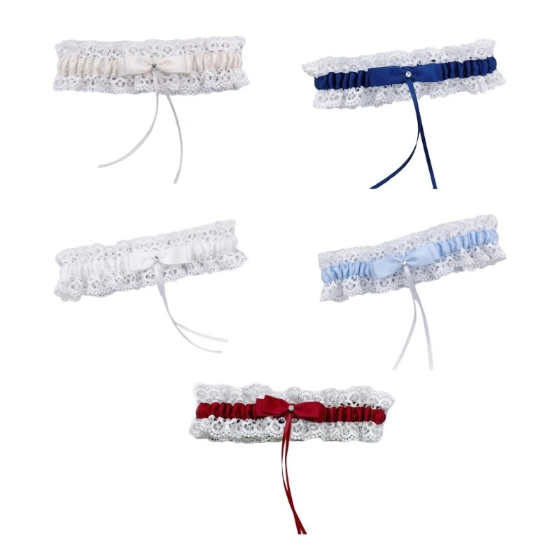 Wedding Garter Lace Bowknot Garters Bridal Sexy Lace Belt Leg Rings for Women Girls Party Favor Accessory Gifts