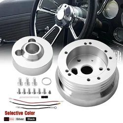 Car 5 & 6 Hole Billet Steering Wheel Hub Adapter For Chevrolet Car Steering Wheel Polished Hub Adapter Modification Accessories