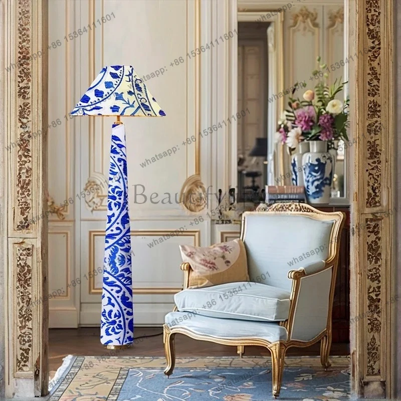 Chinese Style Song Dynasty Aesthetic Floor Lamp Flannel Lamp Living Room Sofa Corner Floor Lamp