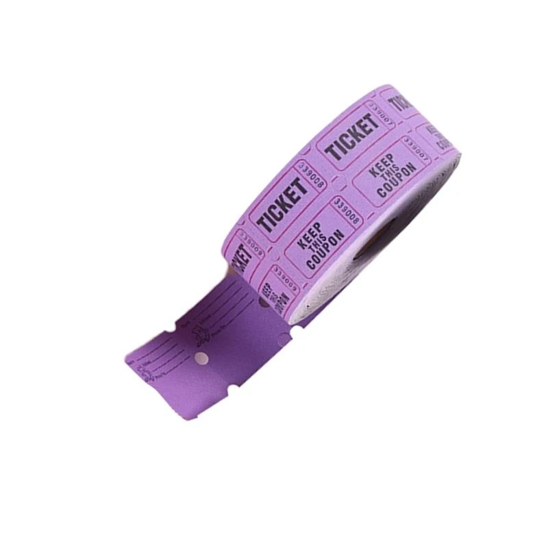 1ロール1000カウント番号付きラッフルチケットパーティーイベントのシングルチケットロール