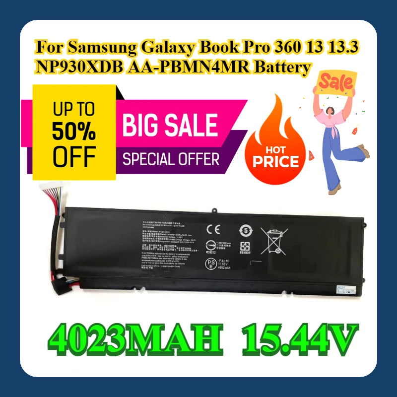 

For Samsung Galaxy Book Pro 360 13 13.3 NP930XDB AA-PBMN4MR Battery