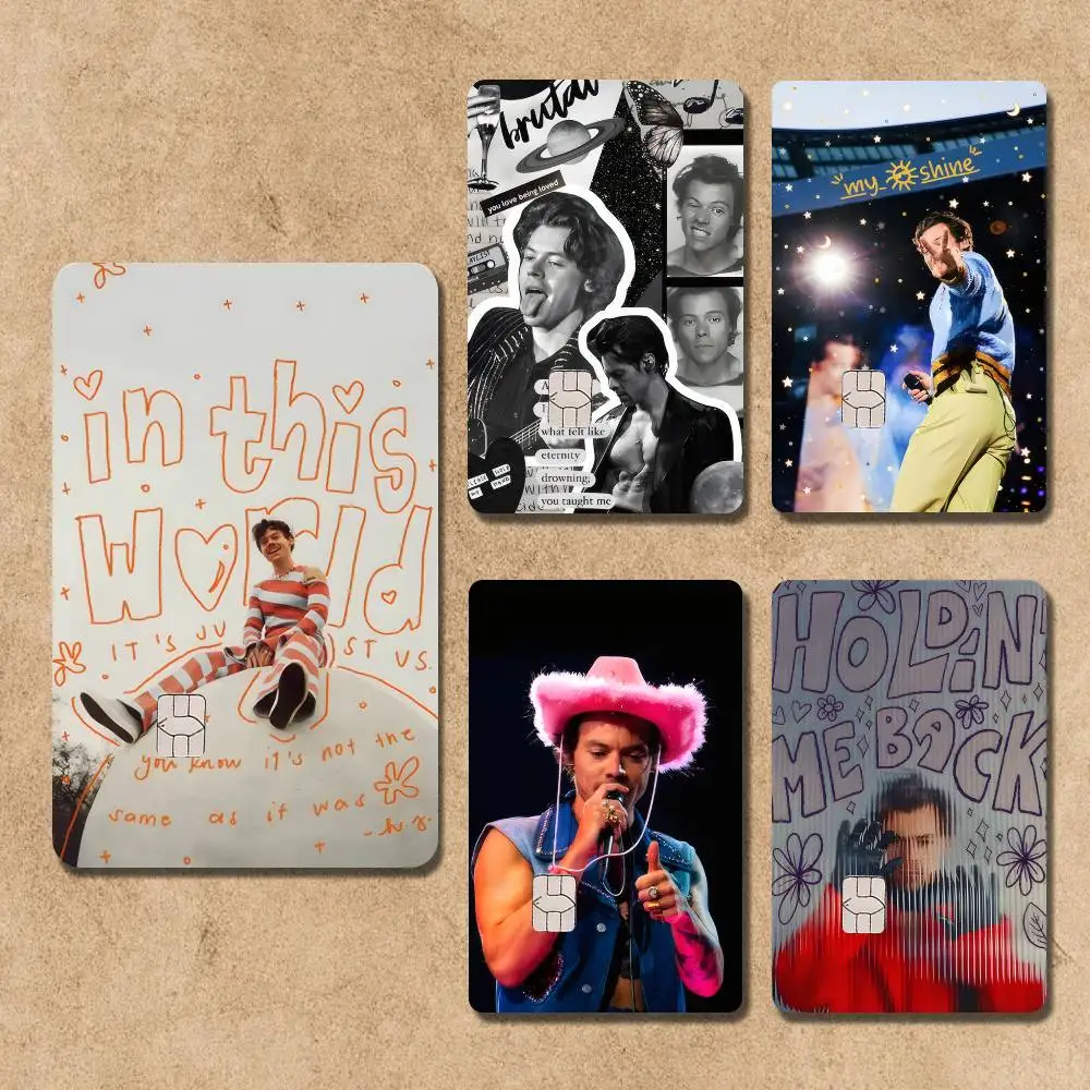 H-HaRRy Music Styles Card Stickers Credit Visa Debit Bank Charge Card Bus Metro Waterproof Sticker Decal Decoration