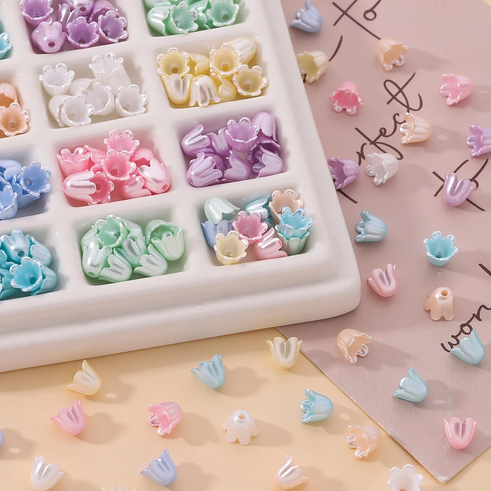 

50Pcs 7.5*8mm Colorful ABS Imitation Pearl Loose Beads for Jewelry Making DIY Bracelet Necklace Accessories