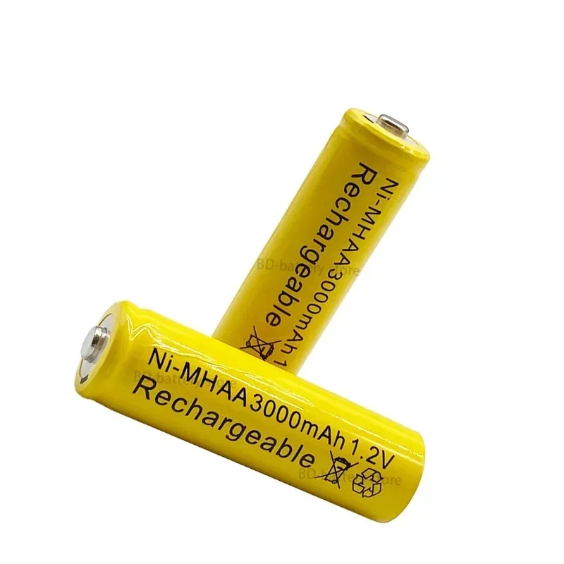 100% original AA1.2V 3000mAh NI MH 1.2V rechargeable battery high-capacity for toy camera microphones LED toys