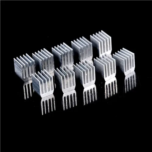 10Pcs 9x9x12MM Aluminum Heat Sink for RAM Cooling Radiator