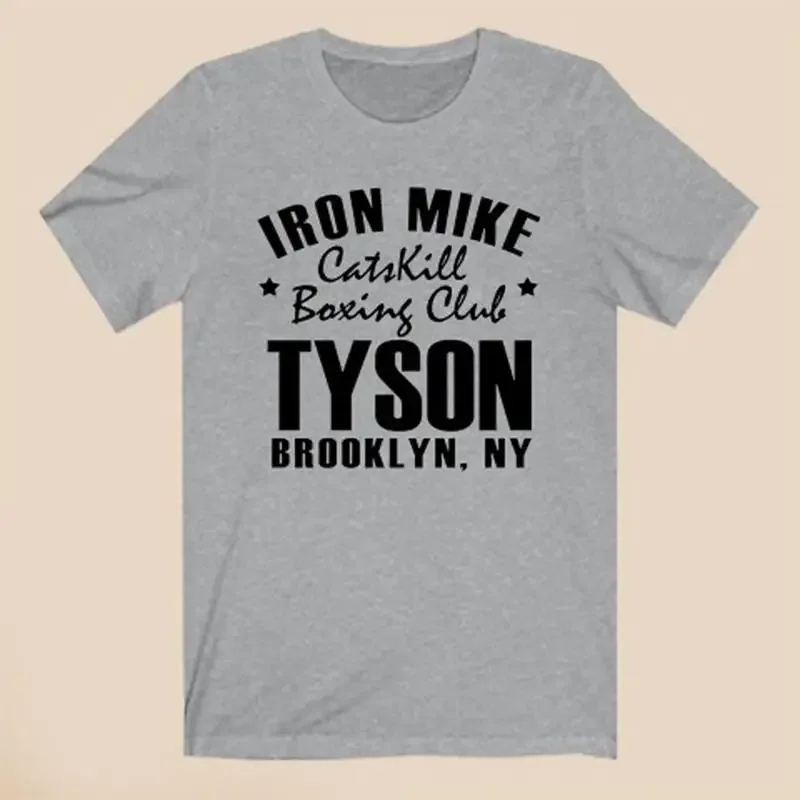 Iron Mike Catskill Gym Tyson Men'S Grey T Shirt Size S 3Xl