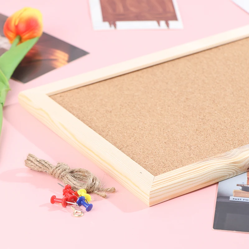 Imagem -06 - Soft Wooden Letter Message Board Message Board Cartão Postal Photo Wall Cork Board Memo Board College Student Dormitory Note Display