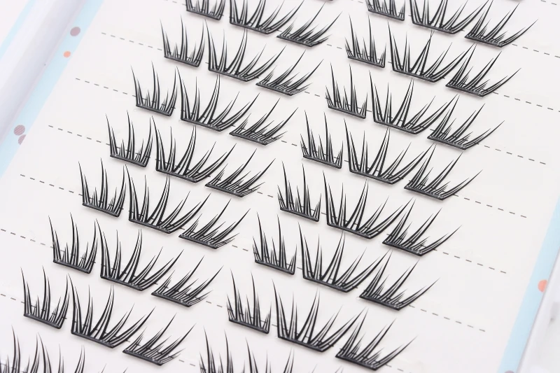 DINGSEN 30 Reihen Idol-Wimperncluster, Wimpernkleber, Manga-Wimpernbuch, DIY-Wimpern, Make-up, Natürliche Anime-Wimpern – Detail 8