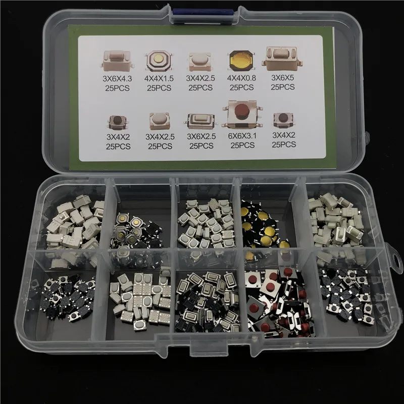 Car Remote Control Key Tou son offch Repair Small Switch Micro Push Buttons Touch Component Package pulsador For Nissan, Honda,