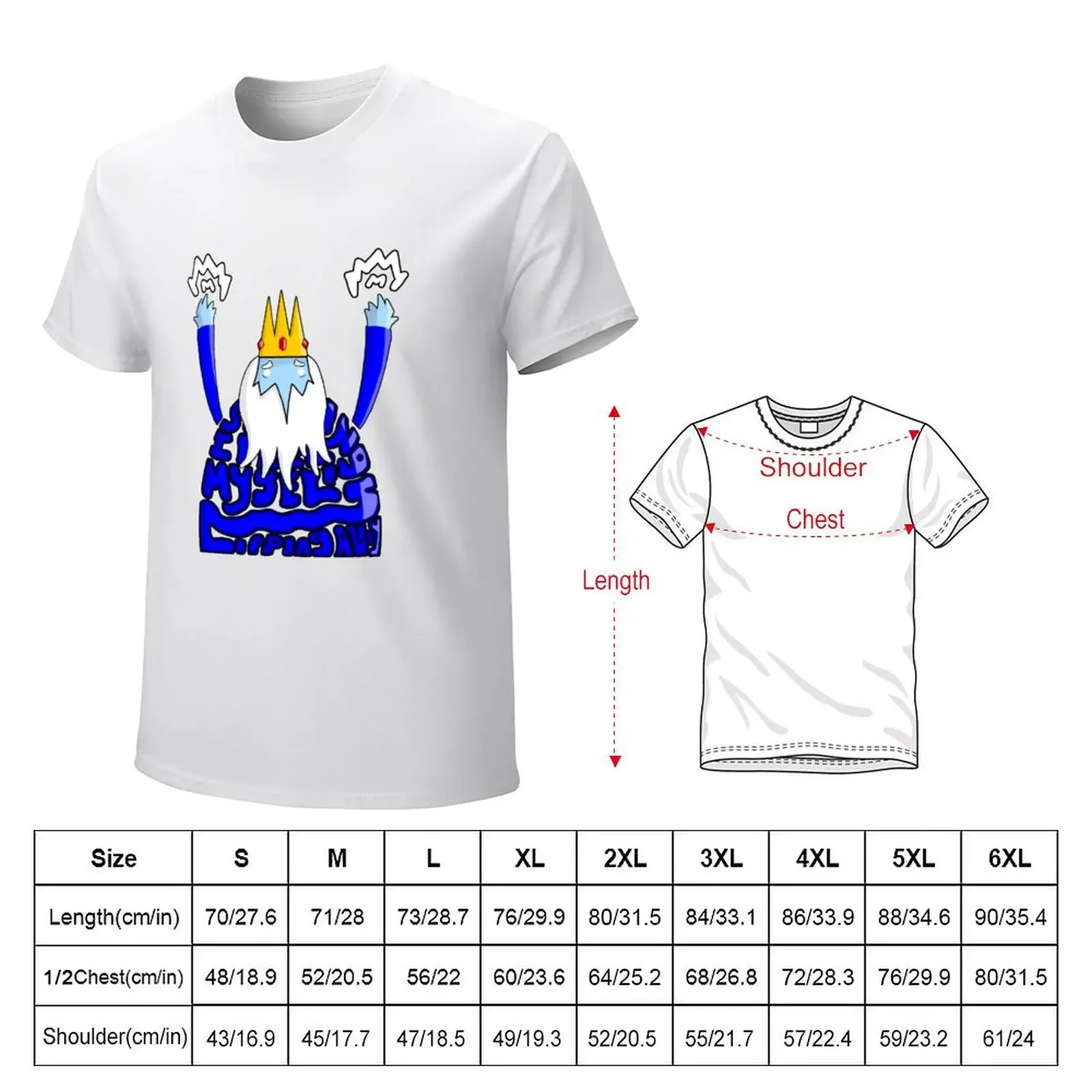 Ice King, I feel myself slipping away.... T-shirt new edition summer tops summer top t shirt men