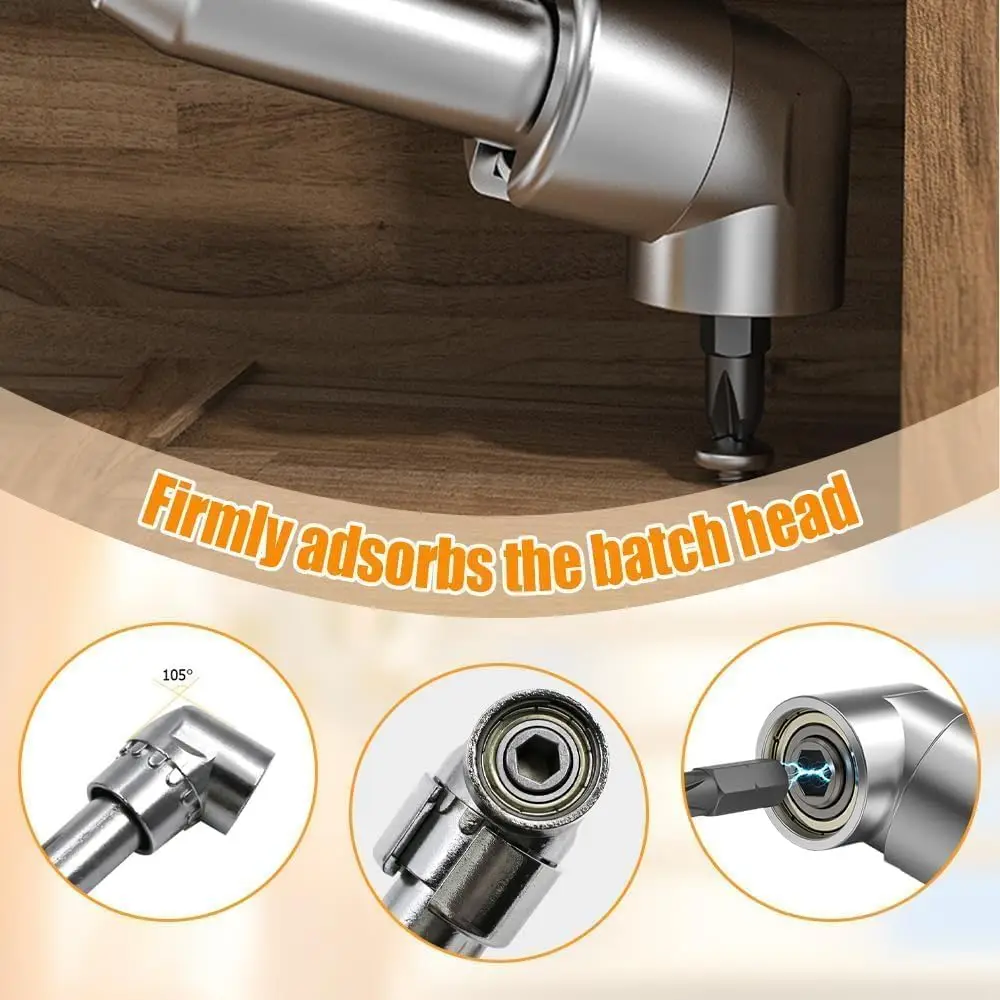 105 Degree Right Angle Drill Adapter Set, 1/4