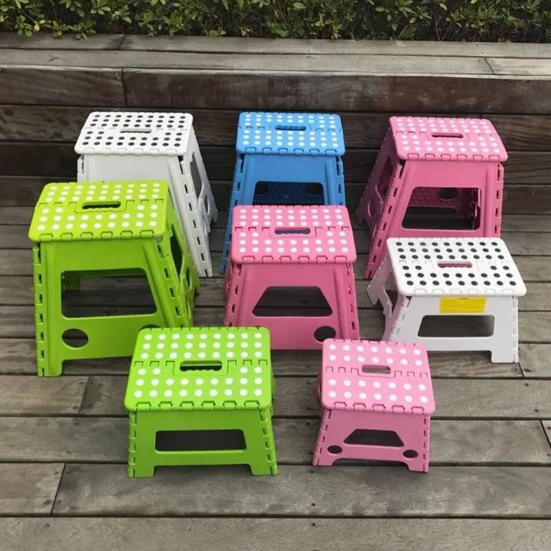 Verdickter Kunststoff-Klapphocker, Stuhl, tragbare Badezimmerbank, kleiner Stuhl für Kinder und Erwachsene, Haushalt, mehrere Größen