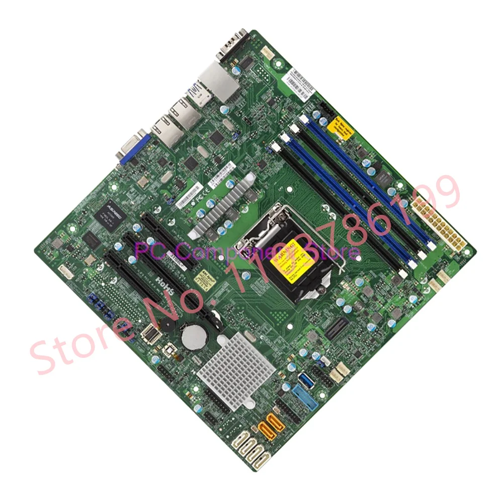 Single-channel Motherboard For Supermicro Server Micro-ATX E3-1200 V6/V5 C232 USB 3.0 LGA1151 X11SSL-F