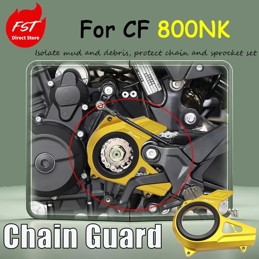 For the CF 800NK special modification accessory - transparent small chain gear cover to protect the gears