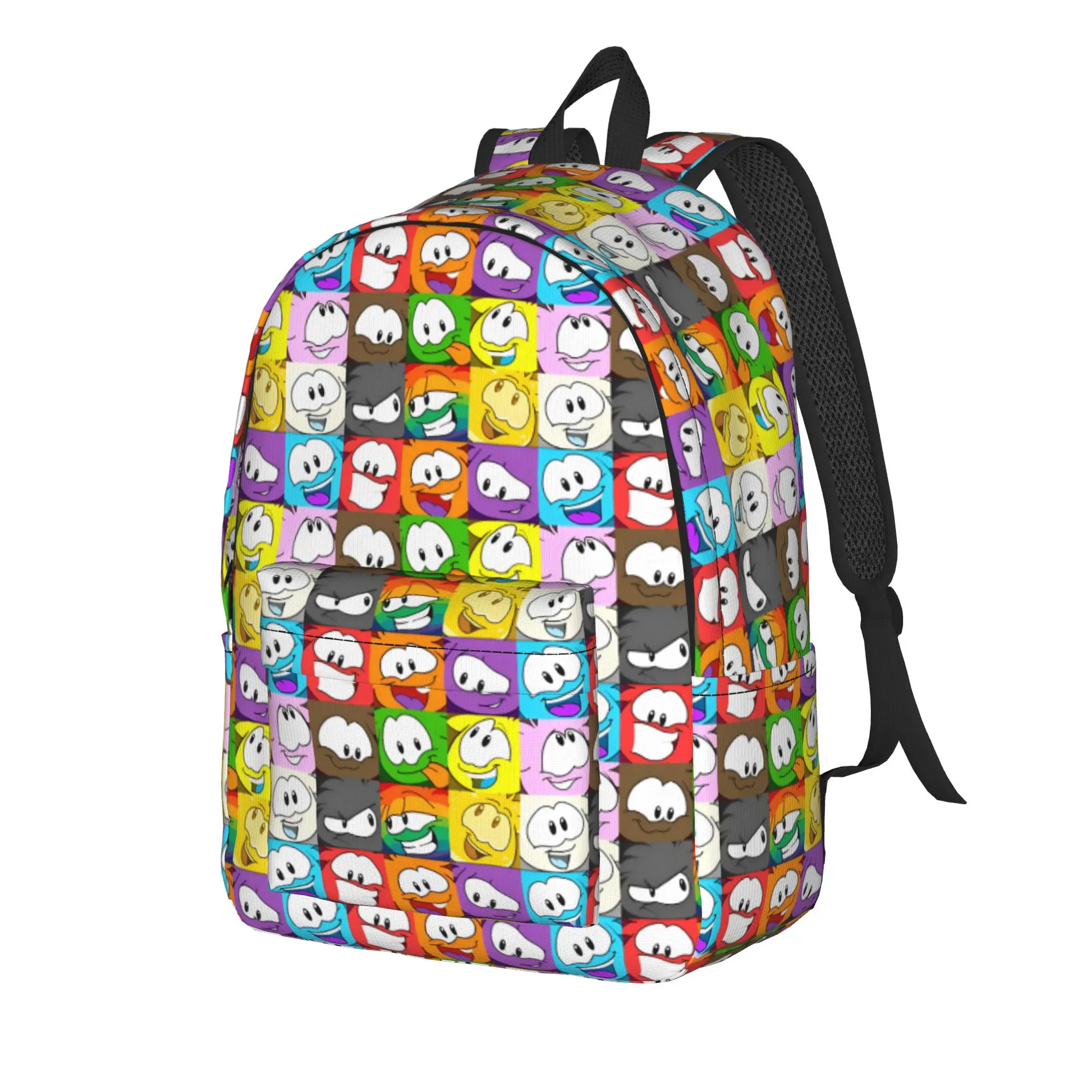 Club Penguin Puffle Expressions  Teenage Backpack Durable High School Business  Daypack for Men Women Laptop Canvas Bags