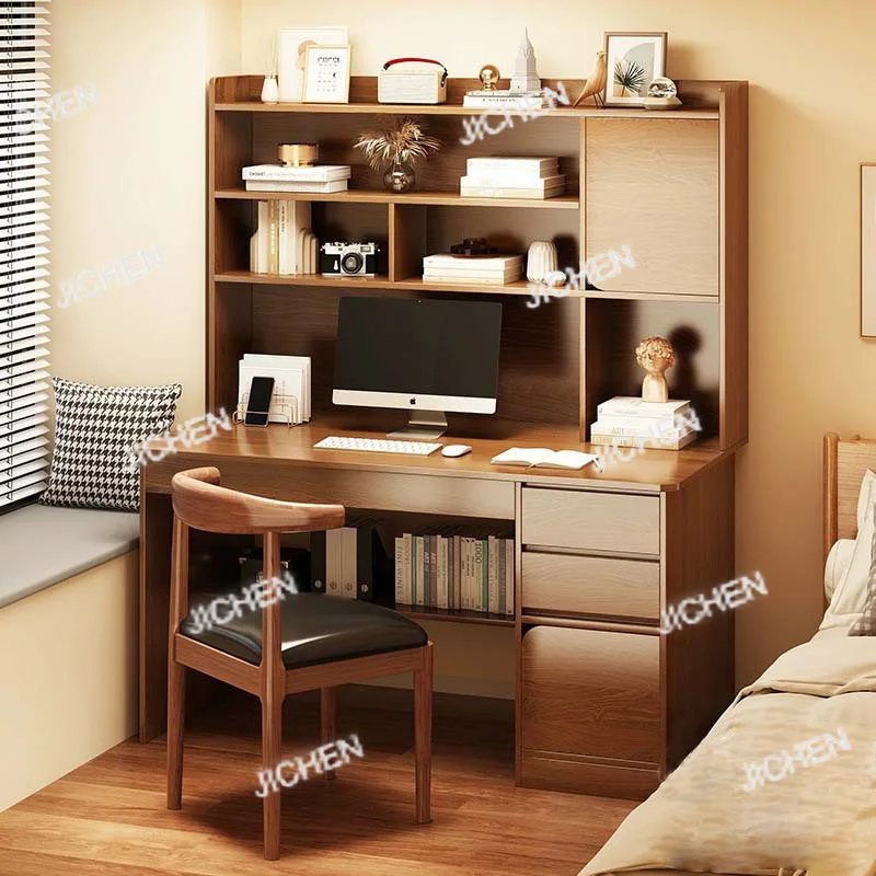 

Стол книжная полка интегрированный компьютерный рабочий стол домашний студенческий учебный стол и комбинация стульев простой письменный стол для спальни