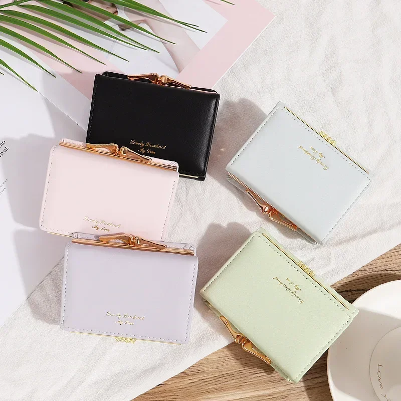 

Простой студенческий кошелек, женский короткий многофункциональный карман для монет, мини-ручной кошелек для монет Fresh Premium