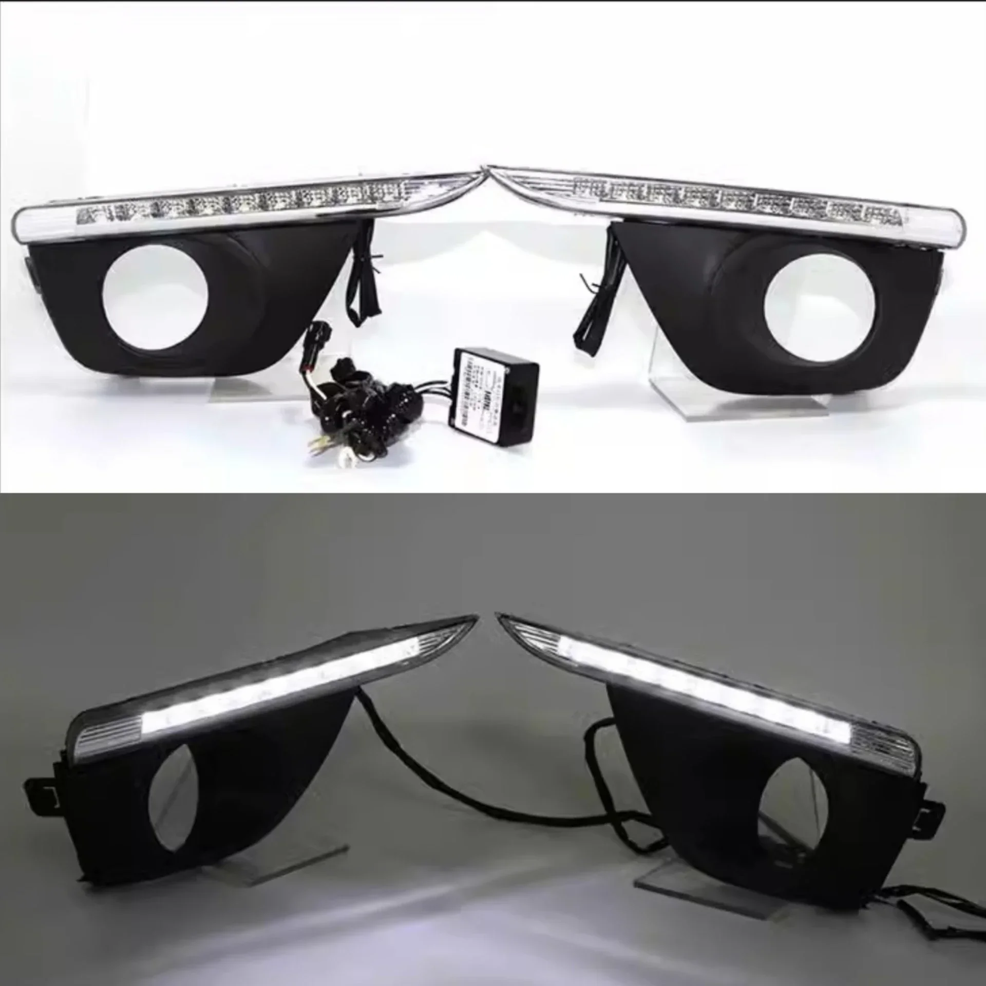 

Светодиодный передний бампер дневные ходовые огни для Renault Koleos противотуманные фары в сборе комплект кузова автоаксессуары