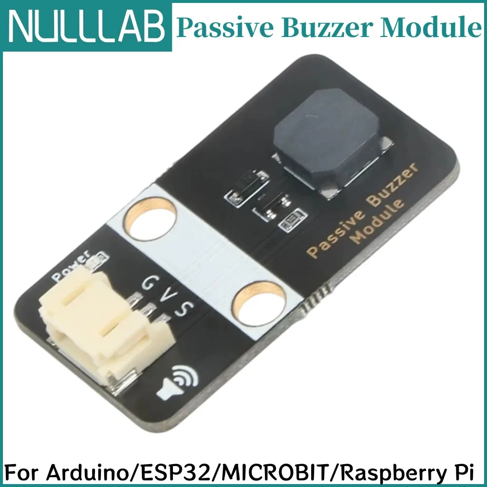 5V Passive Buzzer Alarm Module, PWM Frequency Control With Shell & PH2.0, Digital Output for Arduino ESP32 Microbit Raspberry Pi