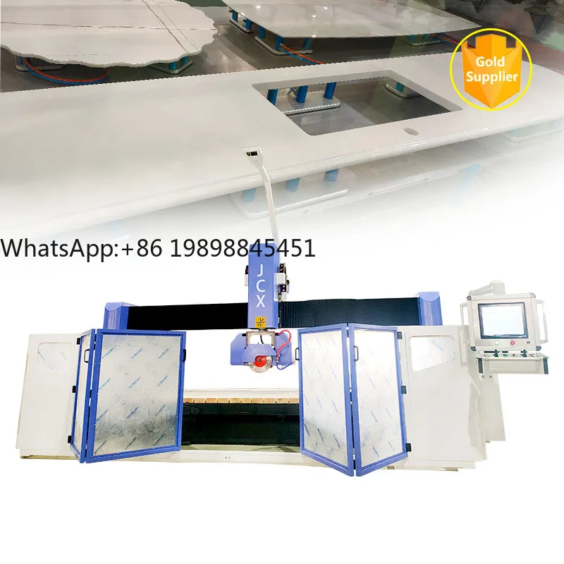 2025 heißer Automatische 5 Achsen Marmor Stein Arbeitsplatte Waschbecken Ausschnitt CNC Schneiden Fräsmaschine 11KW 220 V/380 V