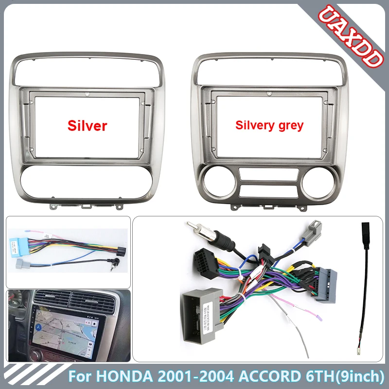 2 Din car Android DVD player Car accessories radio trim plastic dashboard screens audio frame cables For Honda 2001-2004  Stream