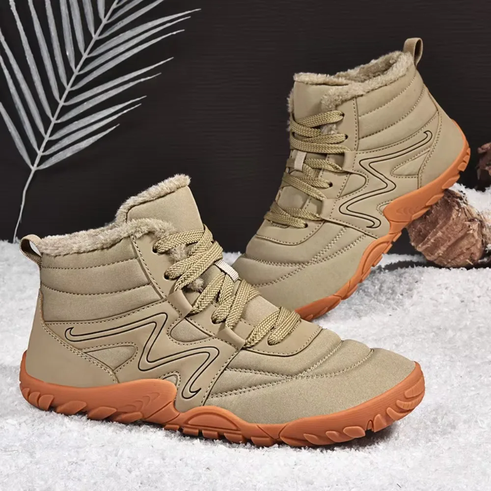 Botas de Invierno para Parejas, Antideslizantes, para Nieve, de Algodón, con Forro Grueso y Cálido, para Hombre y Mujer Winter