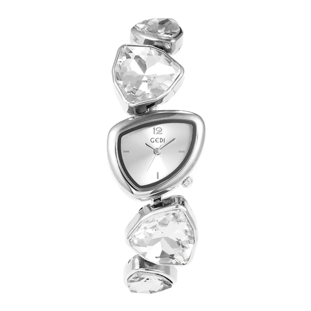 Women Watch Brand High Beauty Luxury Crystal Diamond Metal irregularity Bracelet Waterproof Diamond Female Fashion Clock Watches