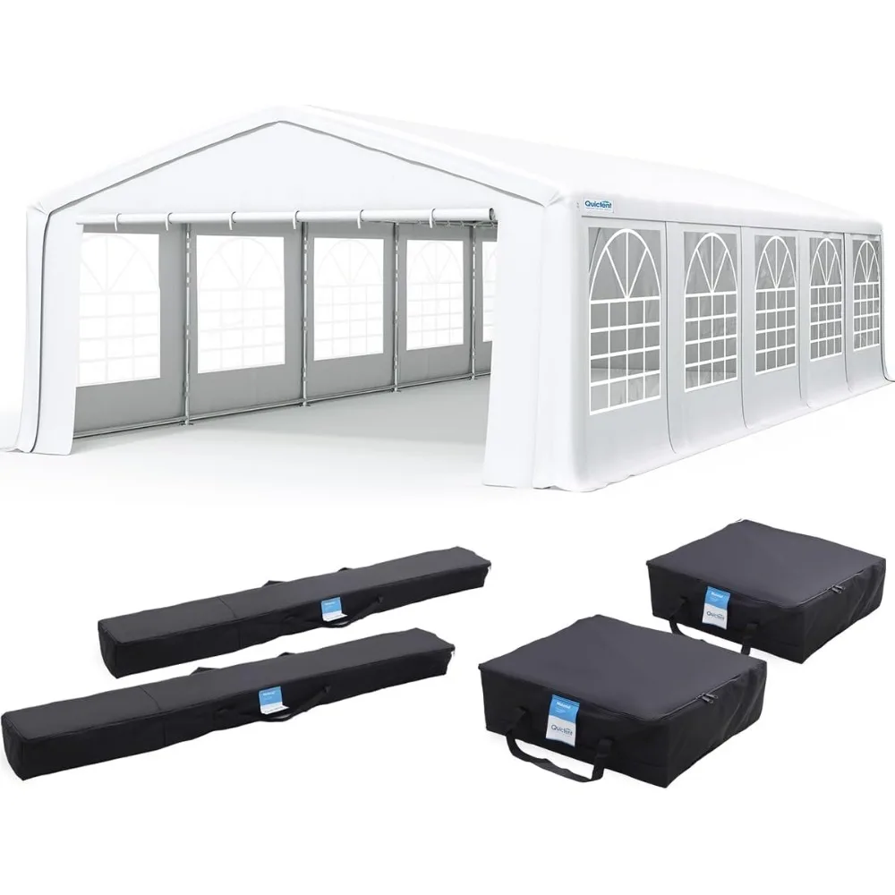 

Sturdy White Outdoor Party Tent, 20x32 Feet, for Weddings, Events, and Carports