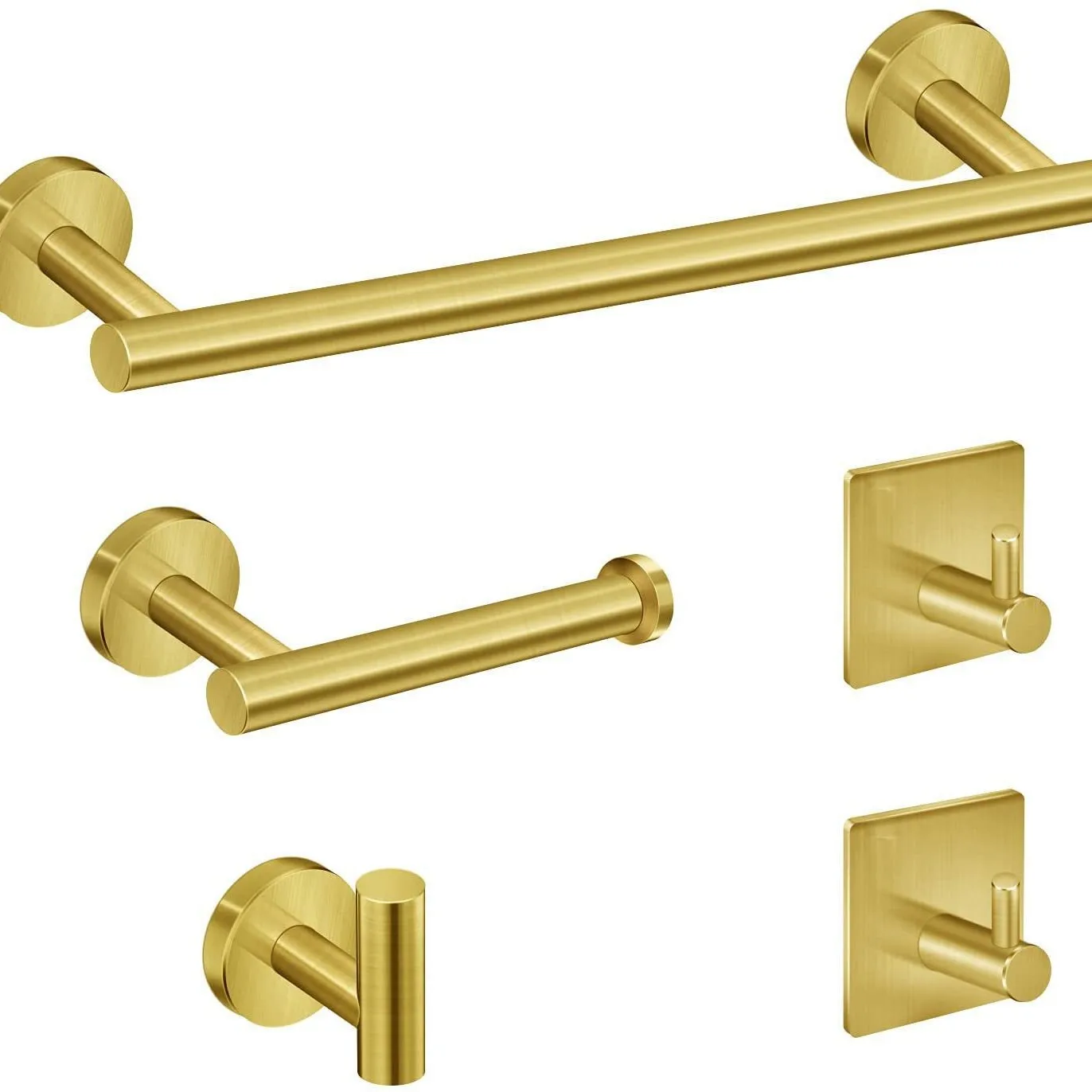 

10 шт., набор фурнитуры для ванной комнаты из нержавеющей стали, настенная вешалка для полотенец, аксессуары для ванной комнаты