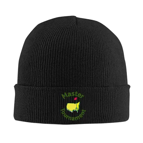 Bonnet tricoté unisexe pour homme et femme, symbole du tournoi de golf 2026, chaud et thermique pour l'hiver, Noël et activités de plein air
