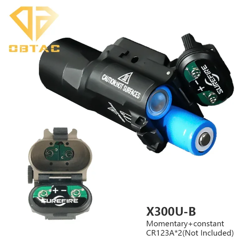 SOTAC Tactical X300U-B X300UB Scout Light Airsoft Weapon Hanging Light Strobe LED Hunting Metal X300U-B Flashlight Fit 20mm Rail